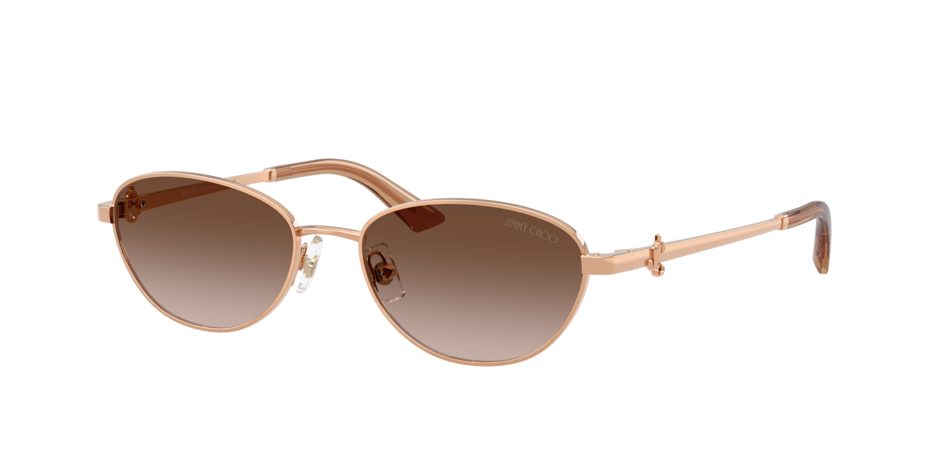 Jimmy Choo Woman Sunglass JC4032BD -  Frame color: Rose Gold, Lens color: Brown Gradient