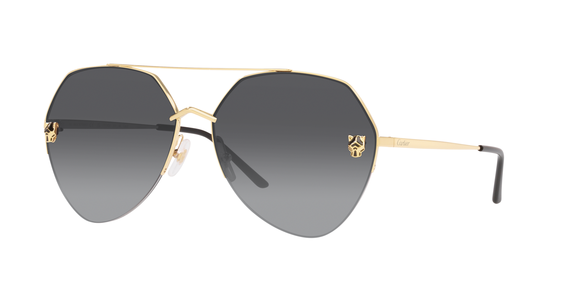 Cartier Femme Sunglass CT0355S - Couleur du Monture Or Couleur de Lentille Gris 1050 €