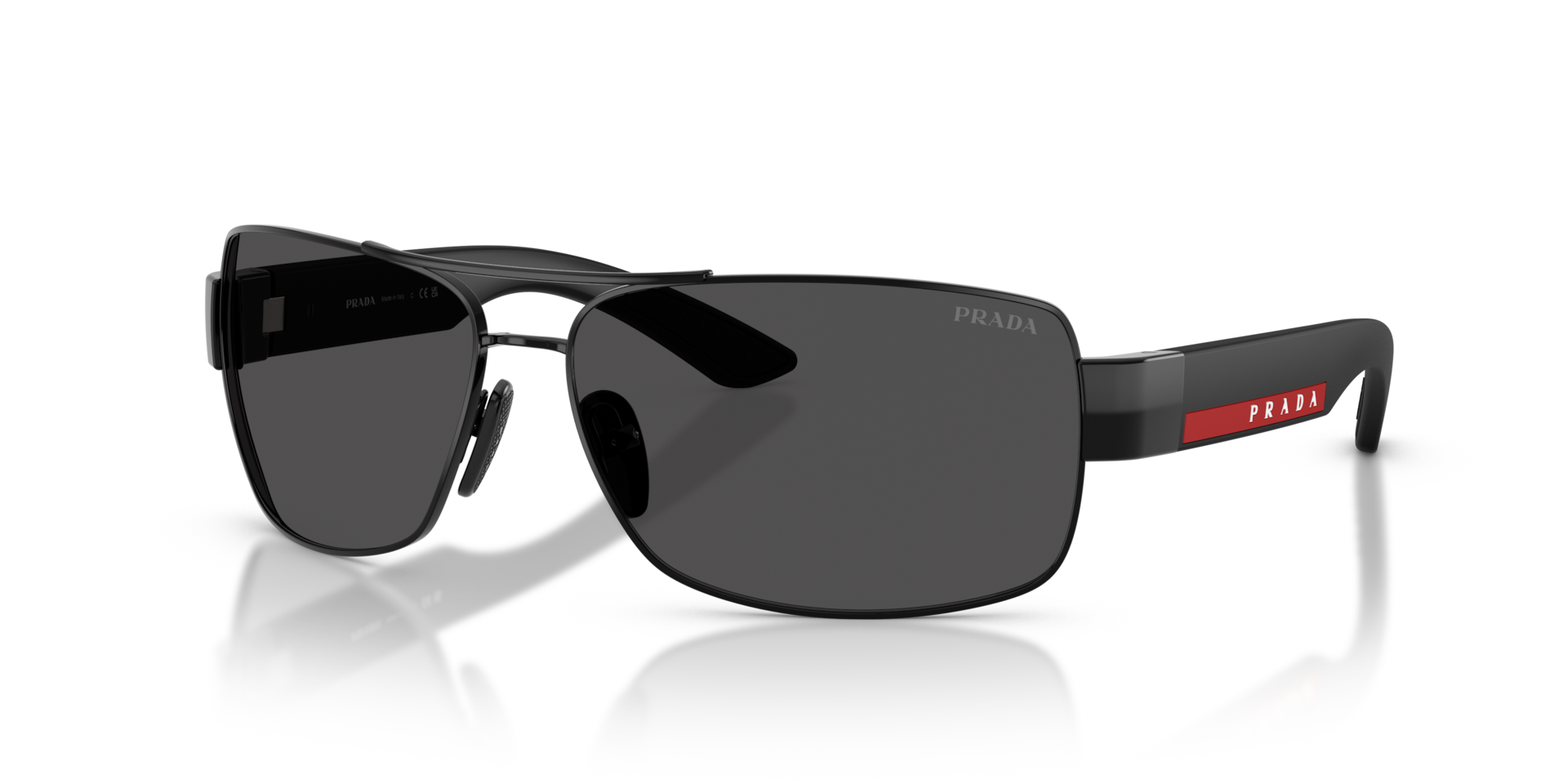 Prada Linea Rossa PS B52S XXL (65 - 14) with Grey lenses and Black