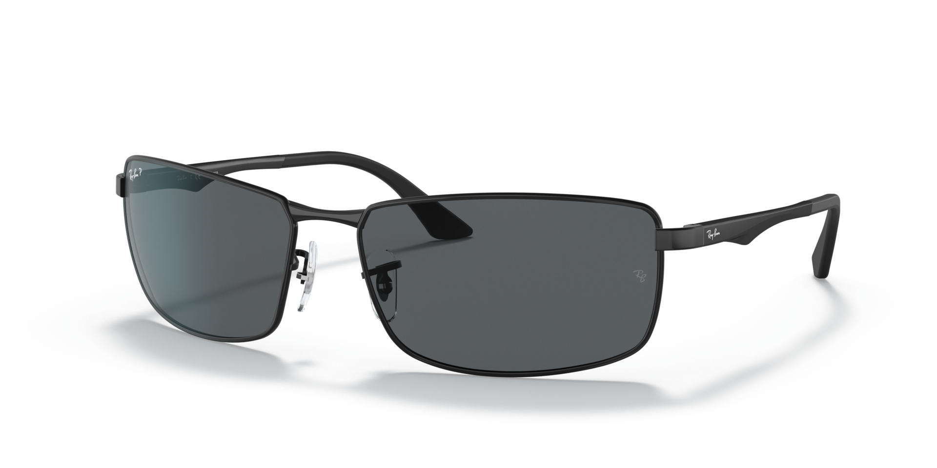 Ray-Ban RB3498 XXL (61 - 17) with Grey lenses and Black frame