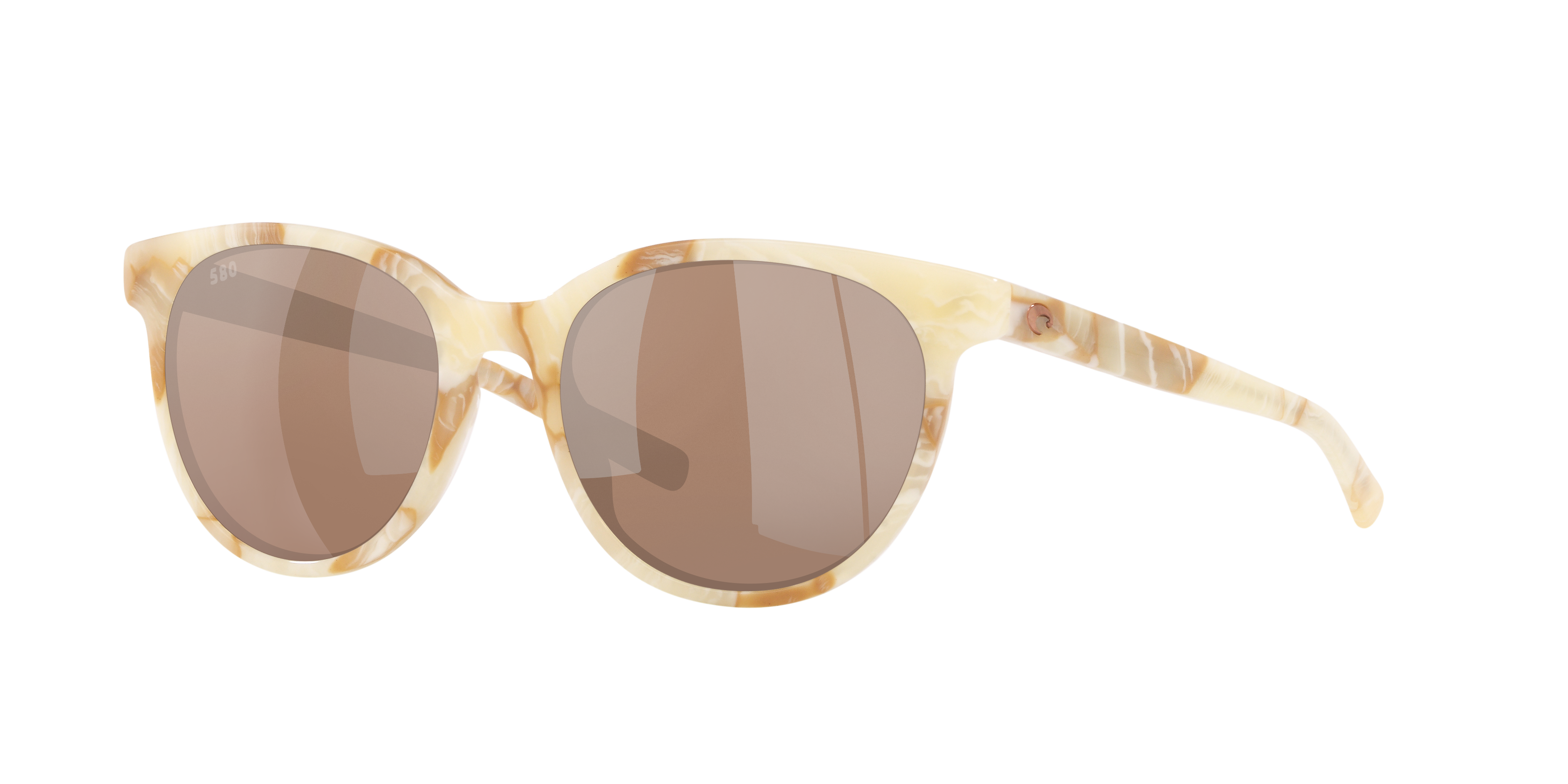 Costa Woman Sunglass Isla -  Frame color: Shiny Seashell, Lens color: Copper Silver Mirror