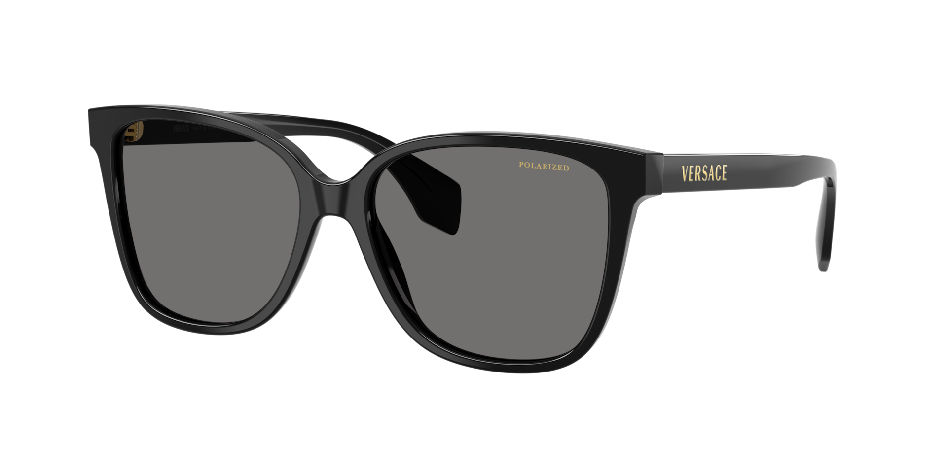 Versace Grey Woman Ve4523 Gb1/81 Sunglasses Acetate Black Butterfly Polarized - Image 2