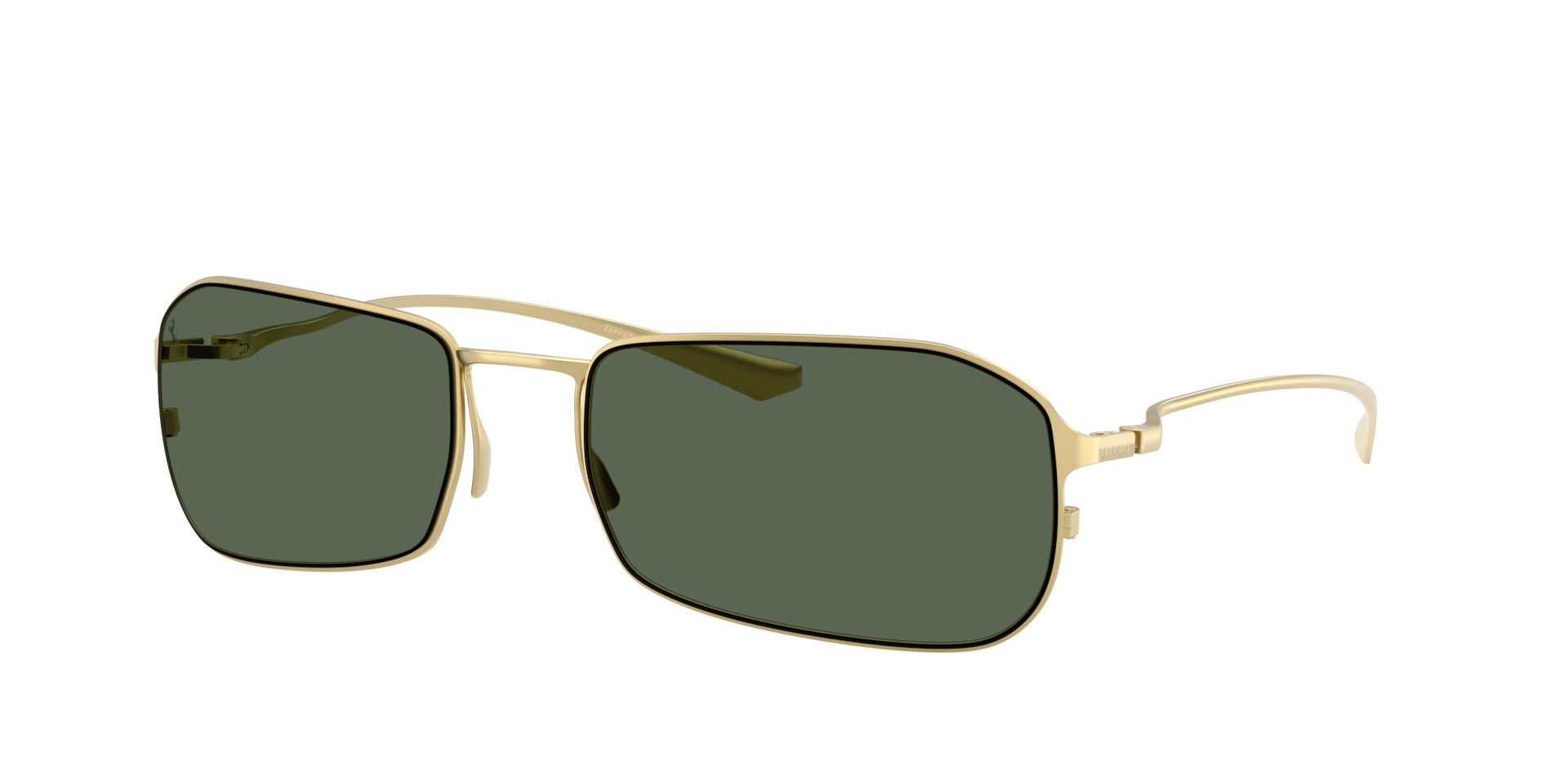 Ferrari Man Sunglass FH1037T - Frame color: Gold Matte, Lens color: Dark Green Solid