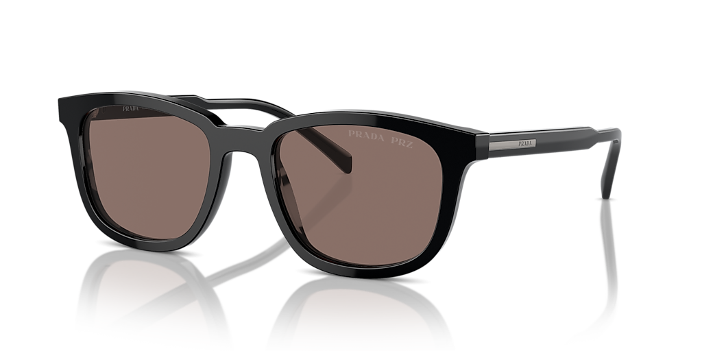 Prada PR A21S M (53 - 20) with Brown lenses and Black frame