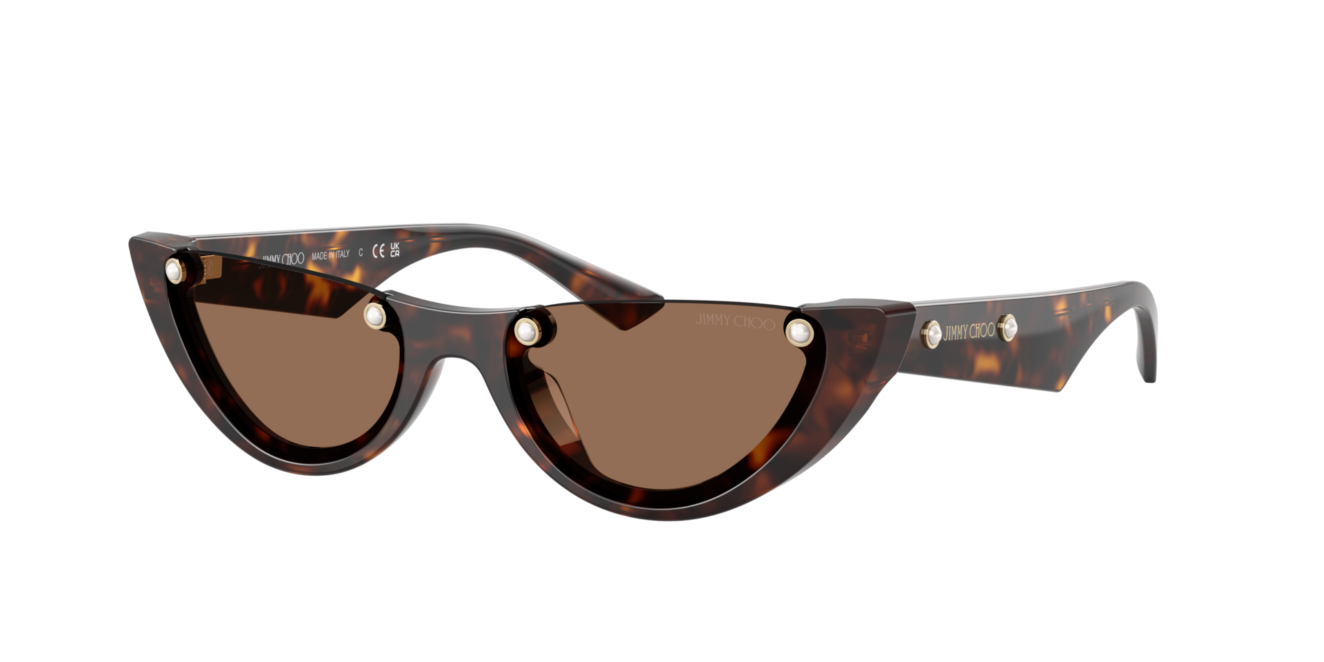 Jimmy Choo Woman Sunglass JC5049HU -  Frame color: Havana, Lens color: Dark Brown