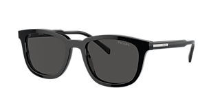 Prada PR A17SF XL (55 - 18) with Green lenses and Black frame