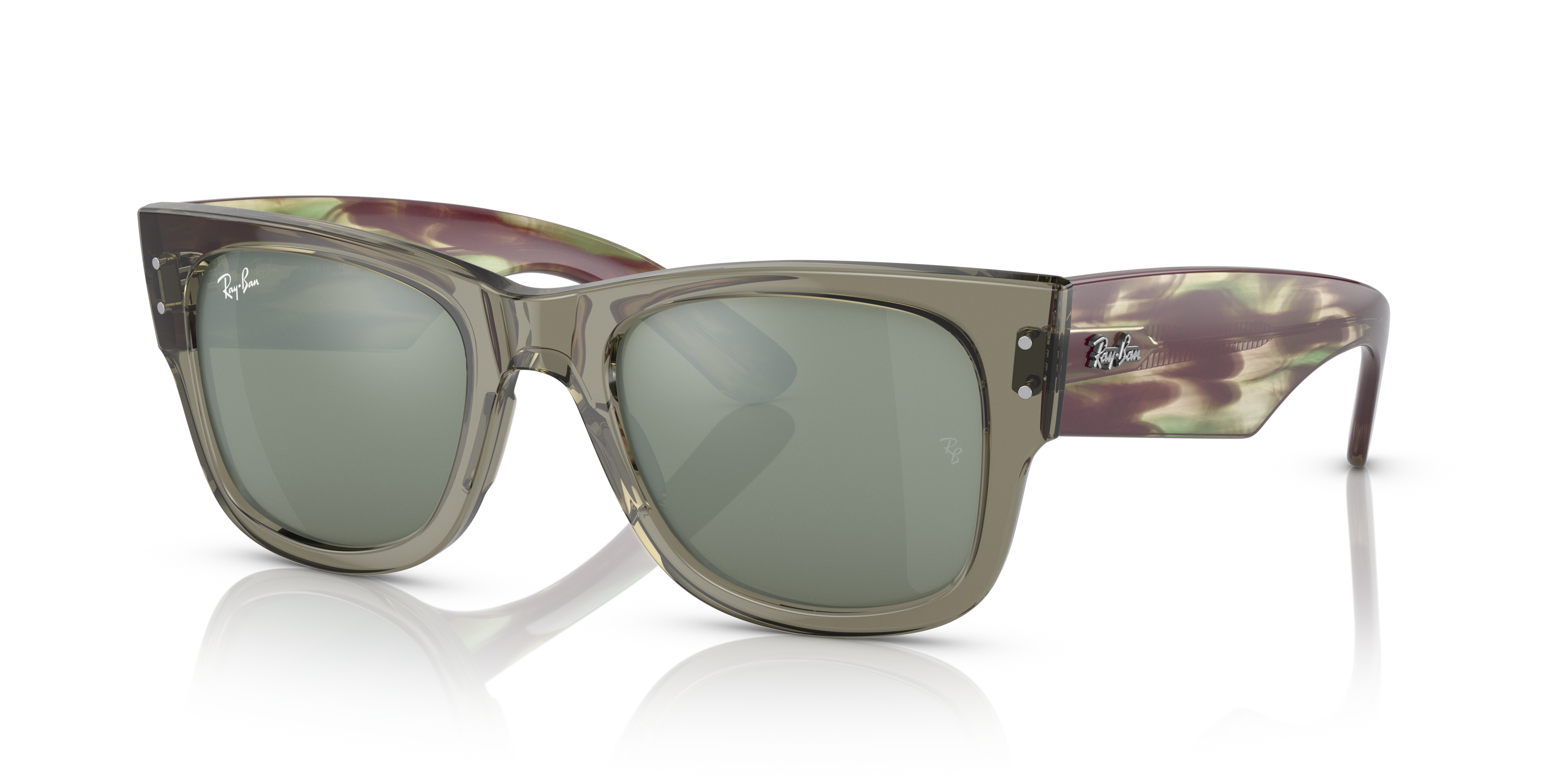 Ray-Ban Mega Wayfarer M (51 - 21) with Silver lenses and Green