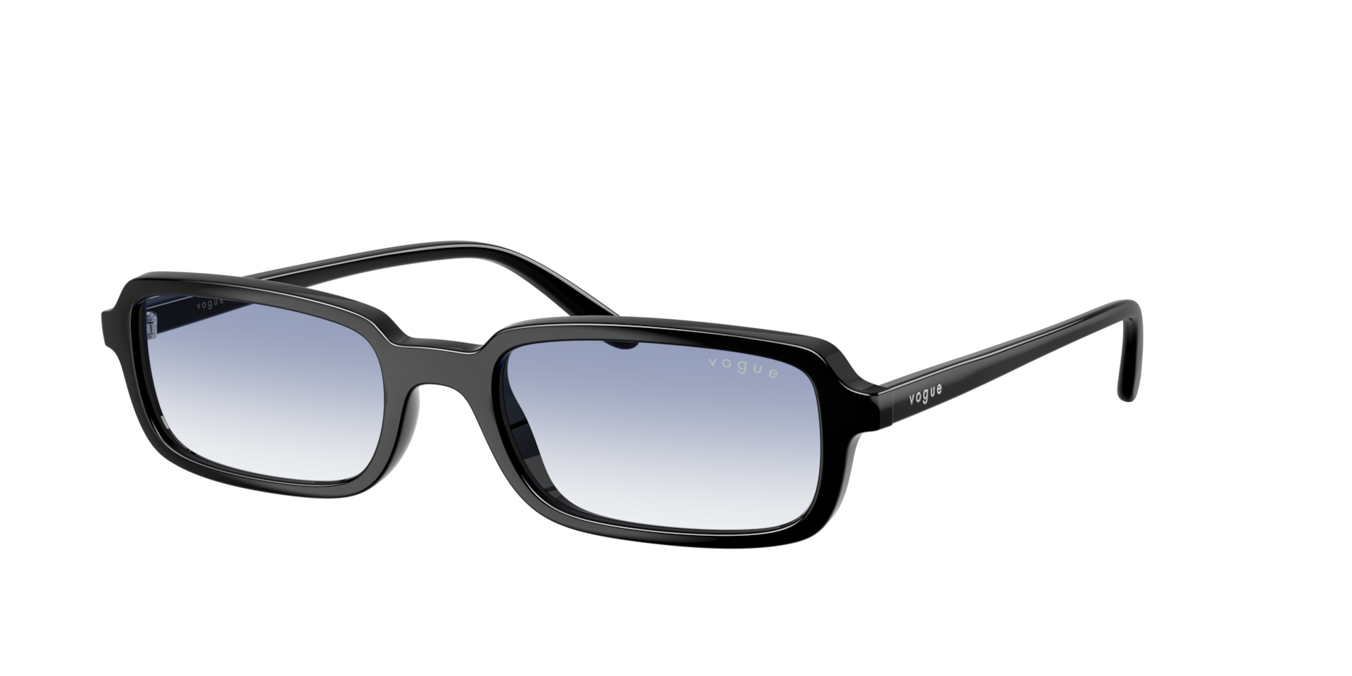 Vogue Eyewear Woman Sunglass VO5666S -  Frame color: Black, Lens color: Clear Gradient Light Blue