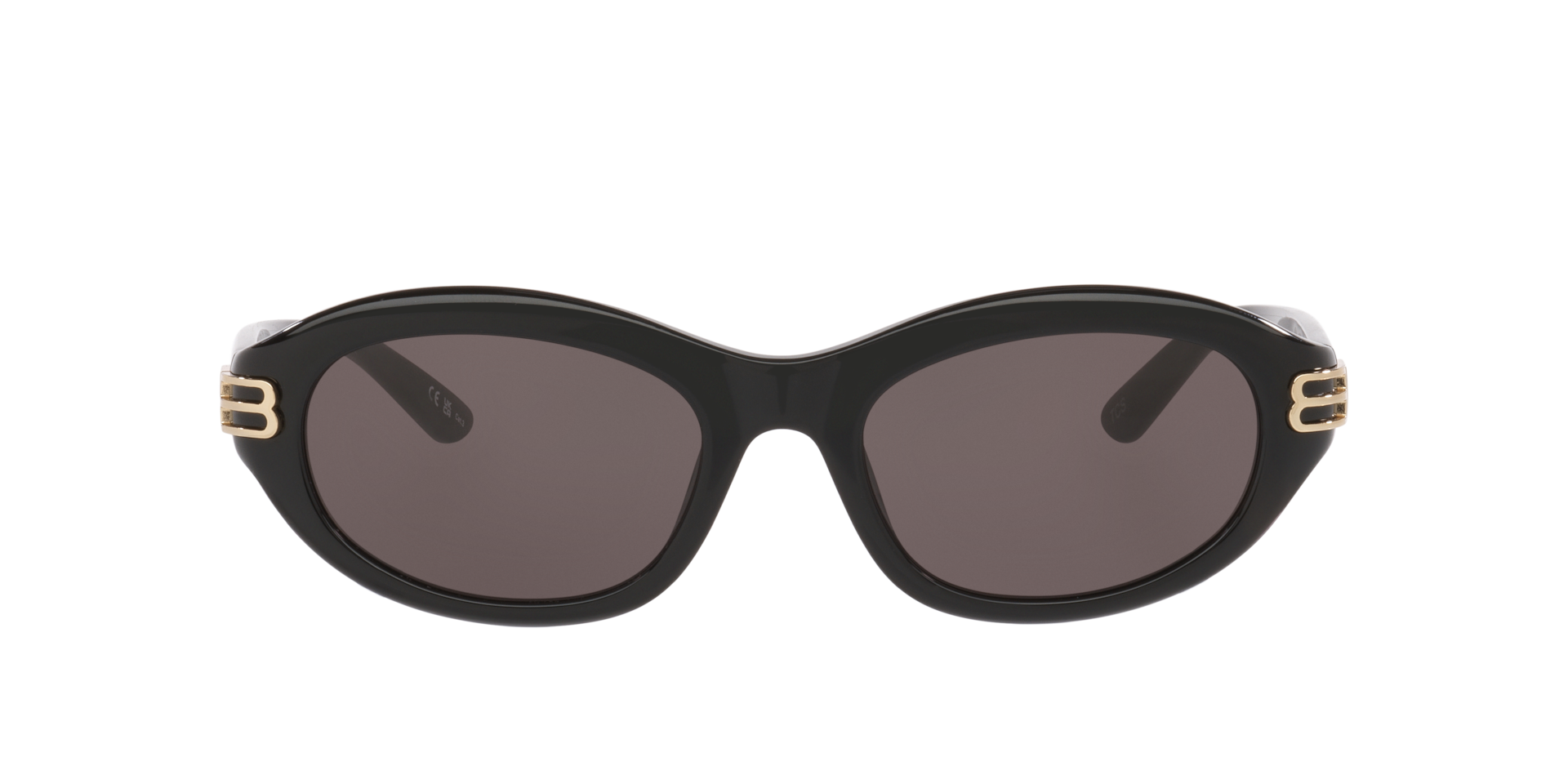Balenciaga BB0434SK L (55 - 20) with Grey lenses and Black frame