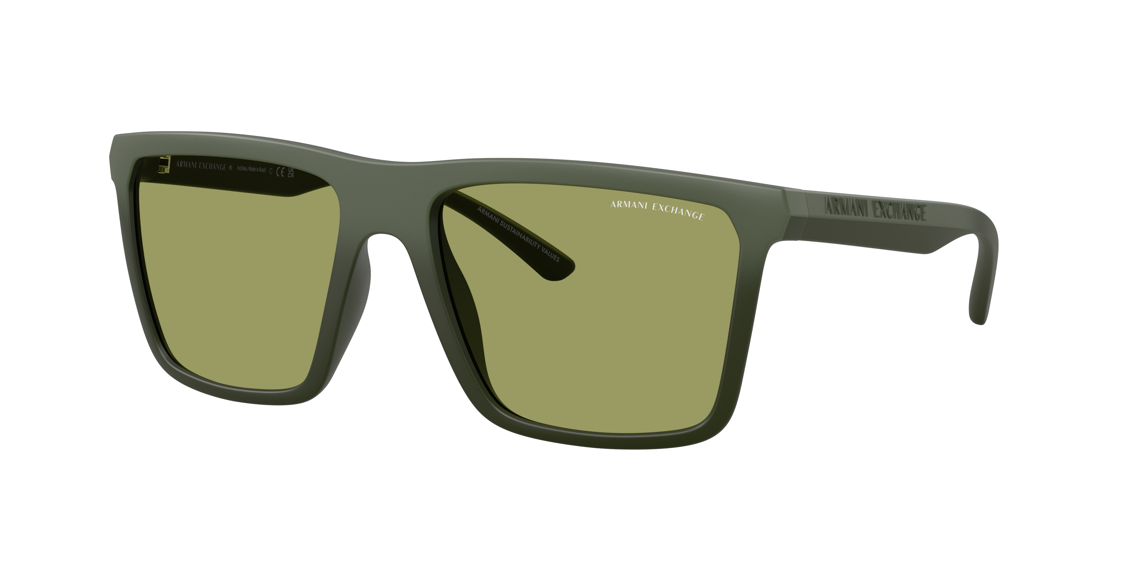 Armani Exchange Man Sunglass AX4162SU -  Frame color: Green Gradient, Lens color: Green
