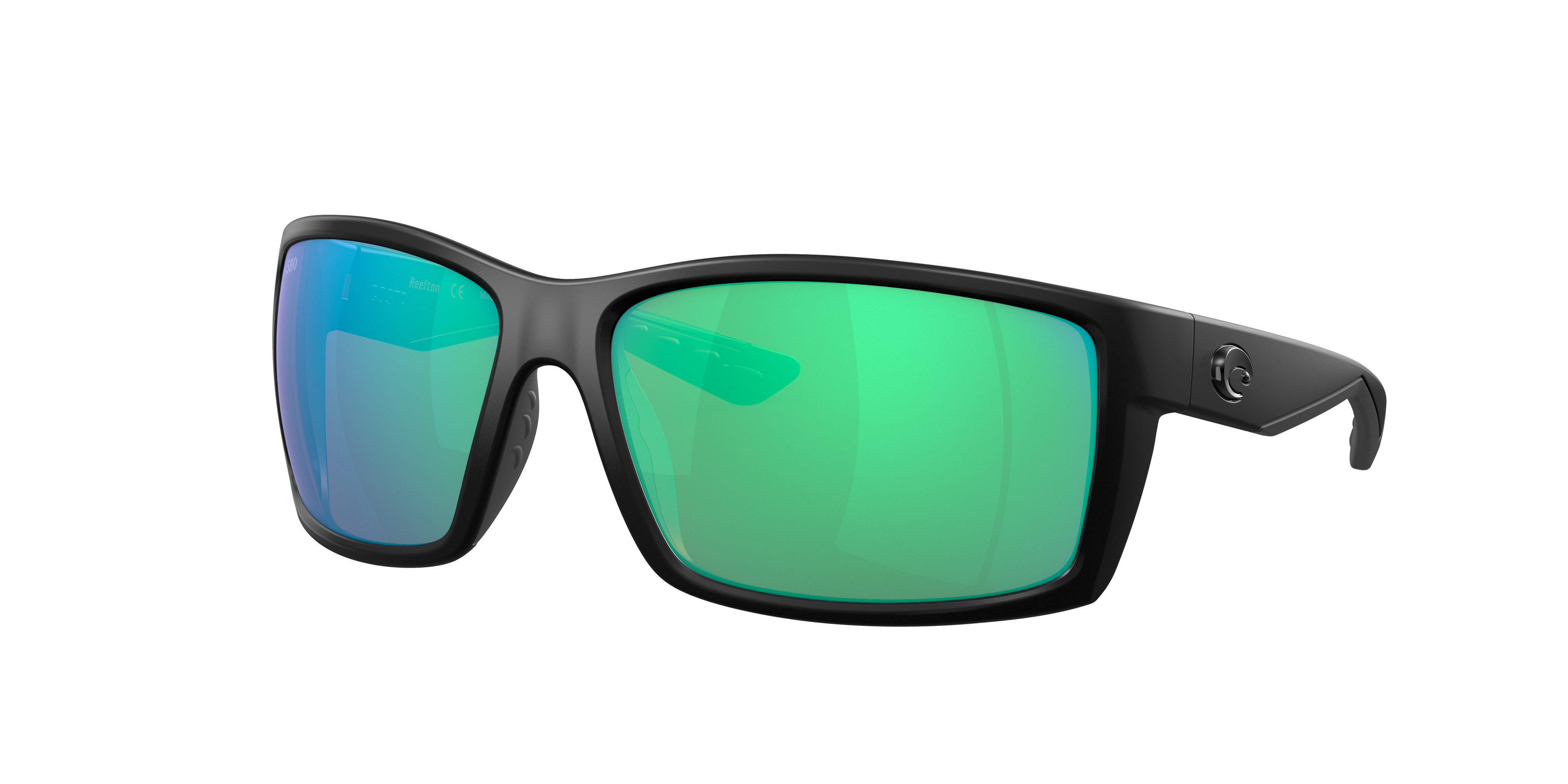 Costa Man Sunglass Reefton -  Frame color: Blackout, Lens color: Green Mirror