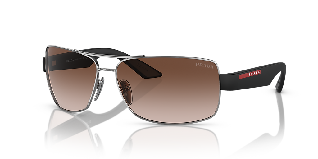 Prada Linea Rossa PS 50ZS XXL (65 - 14) with Brown lenses and Grey