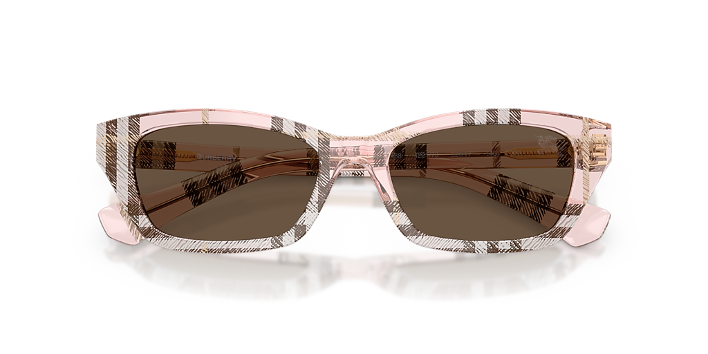 Burberry BE4488 M (52 - 17) with Brown lenses and Pink frame