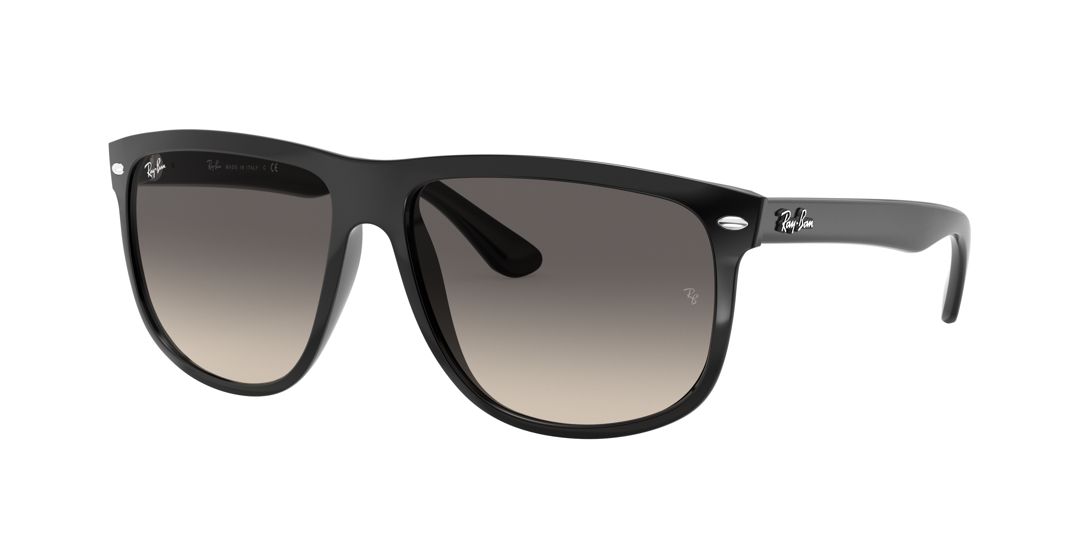 Ray-Ban Man Sunglass Boyfriend -  Frame color: Black, Lens color: Grey
