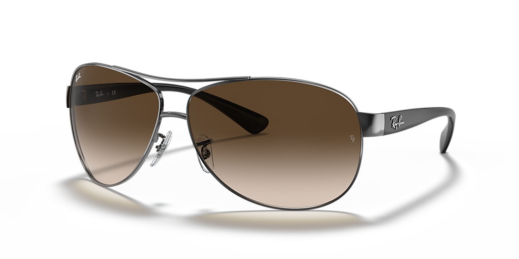 Ray-Ban RB3386 XXL (67 - 13) with Brown lenses and Grey frame 