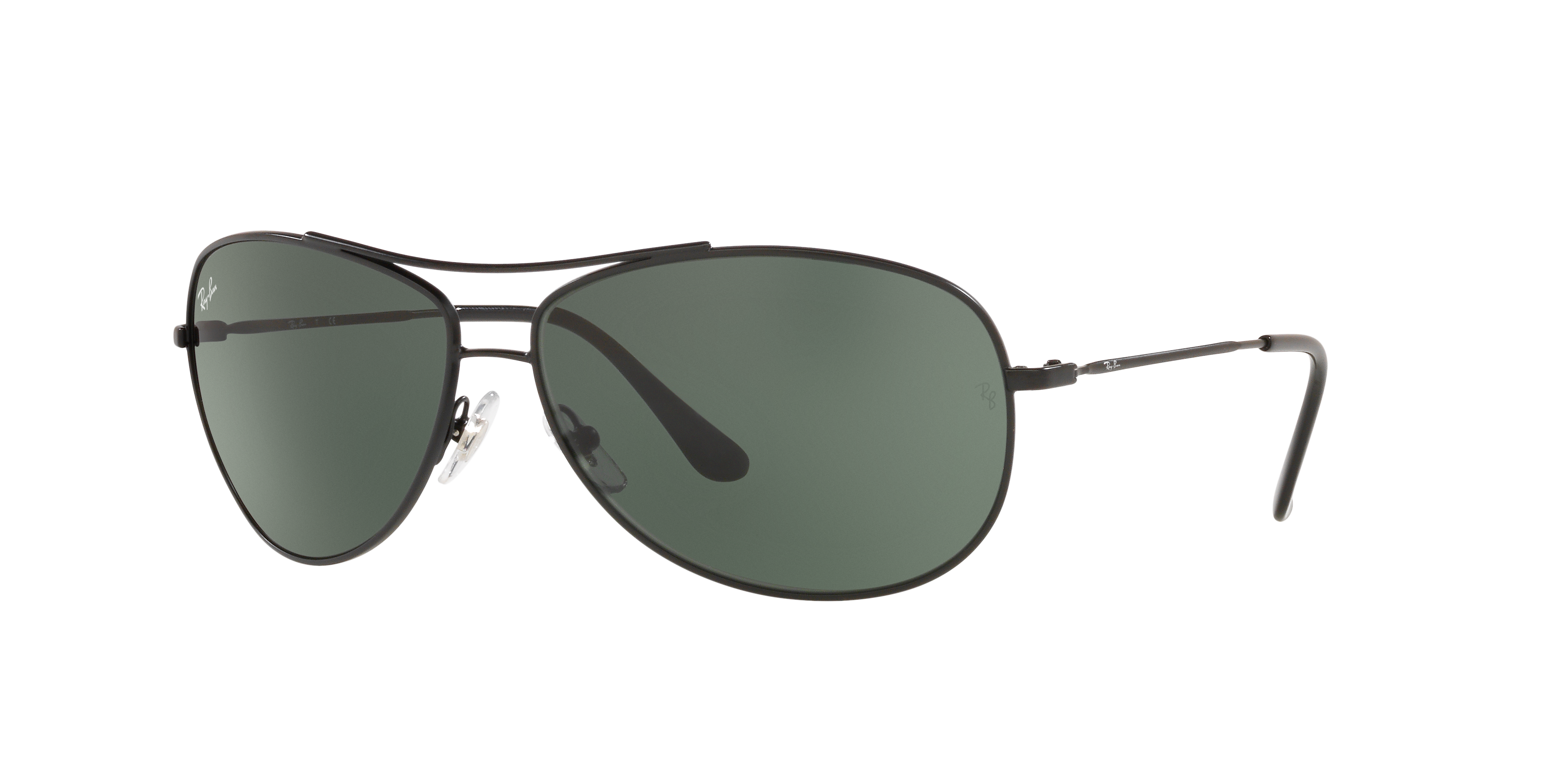 Ray-Ban RB3293 S (63 - 13) with Green lenses and Black frame