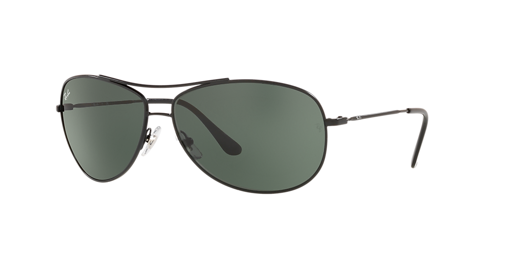 Ray-Ban RB3293 S (63 - 13) with Green lenses and Black frame
