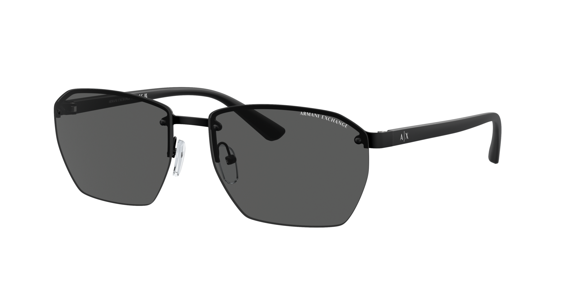 Armani Exchange AX2048S M (59 - 16) with Grey lenses and Black