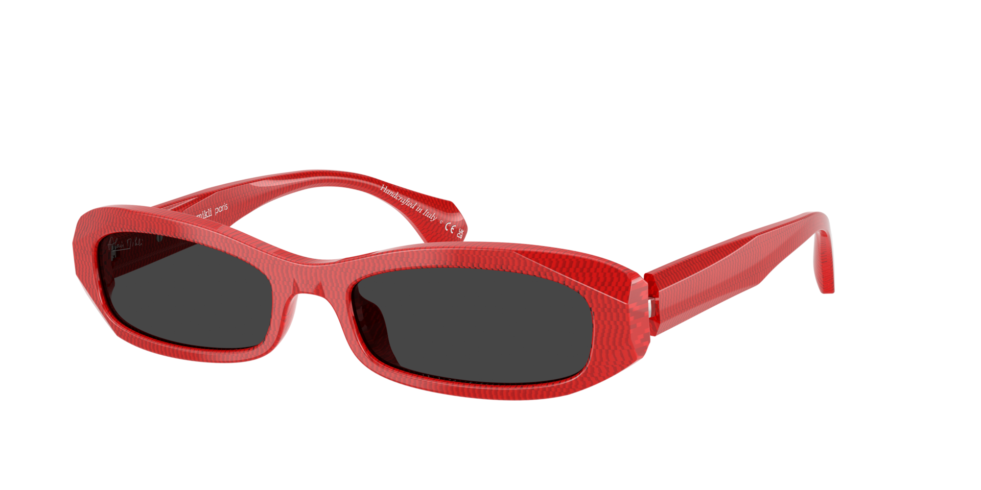Alain Mikli Woman Sunglass A05512 -  Frame color: New Pointillee Rouge, Lens color: Polar Black