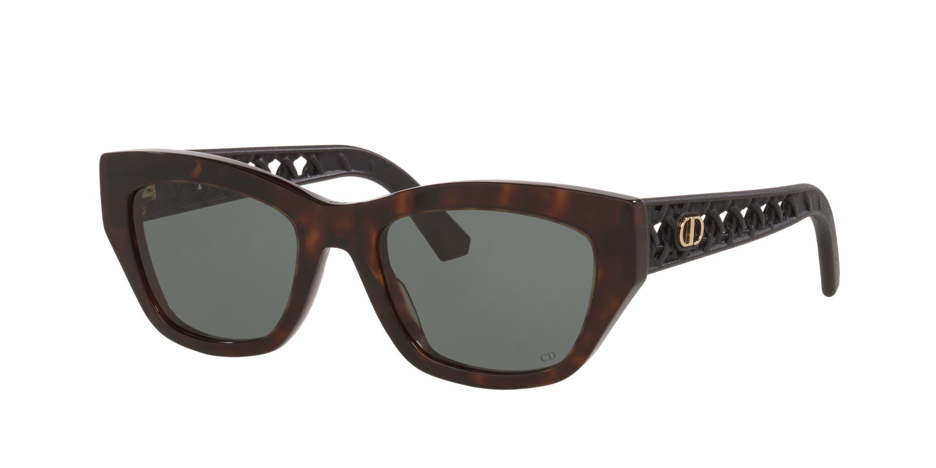DIOR Man Sunglass Verydior S2I -  Frame color: Brown, Lens color: Green