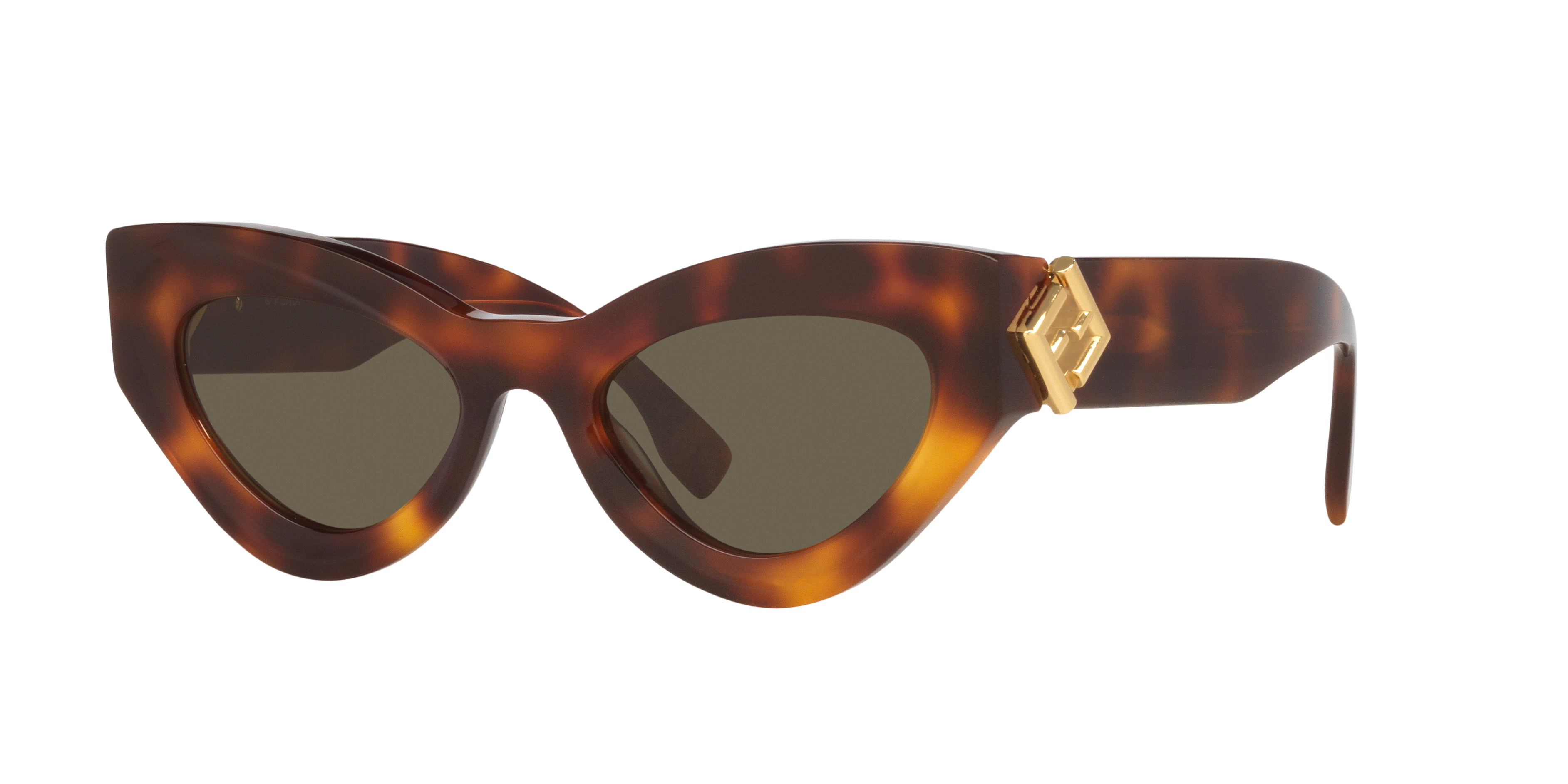 Fendi Woman Sunglass Fe40146I -  Frame color: Tortoise, Lens color: Green