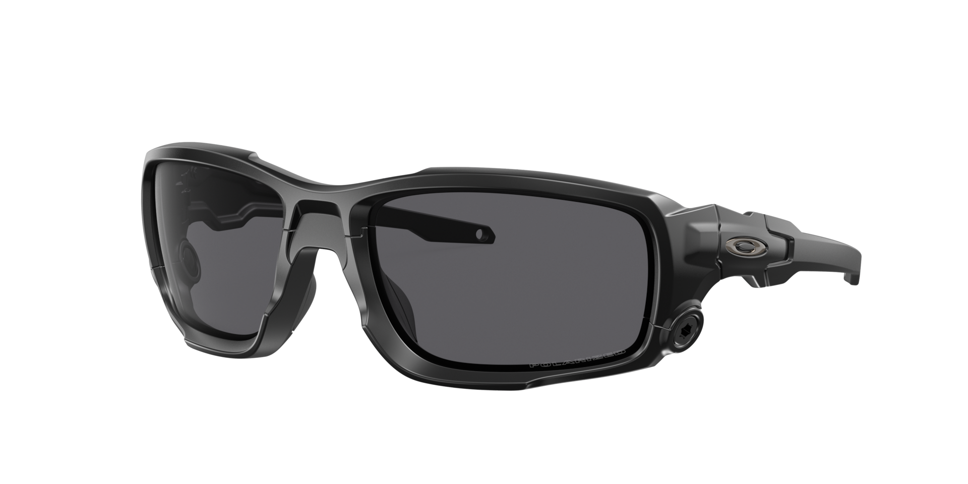 Oakley Mann Sunglass SI Shock Tube® - Rahmenfarbe: Matt Schwarz, Linsenfarbe: Grau Polarized