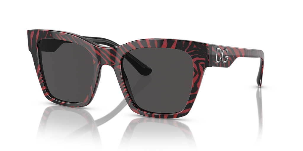 Dolce&Gabbana DG4384 L (53 - 20) with Grey lenses and Red frame