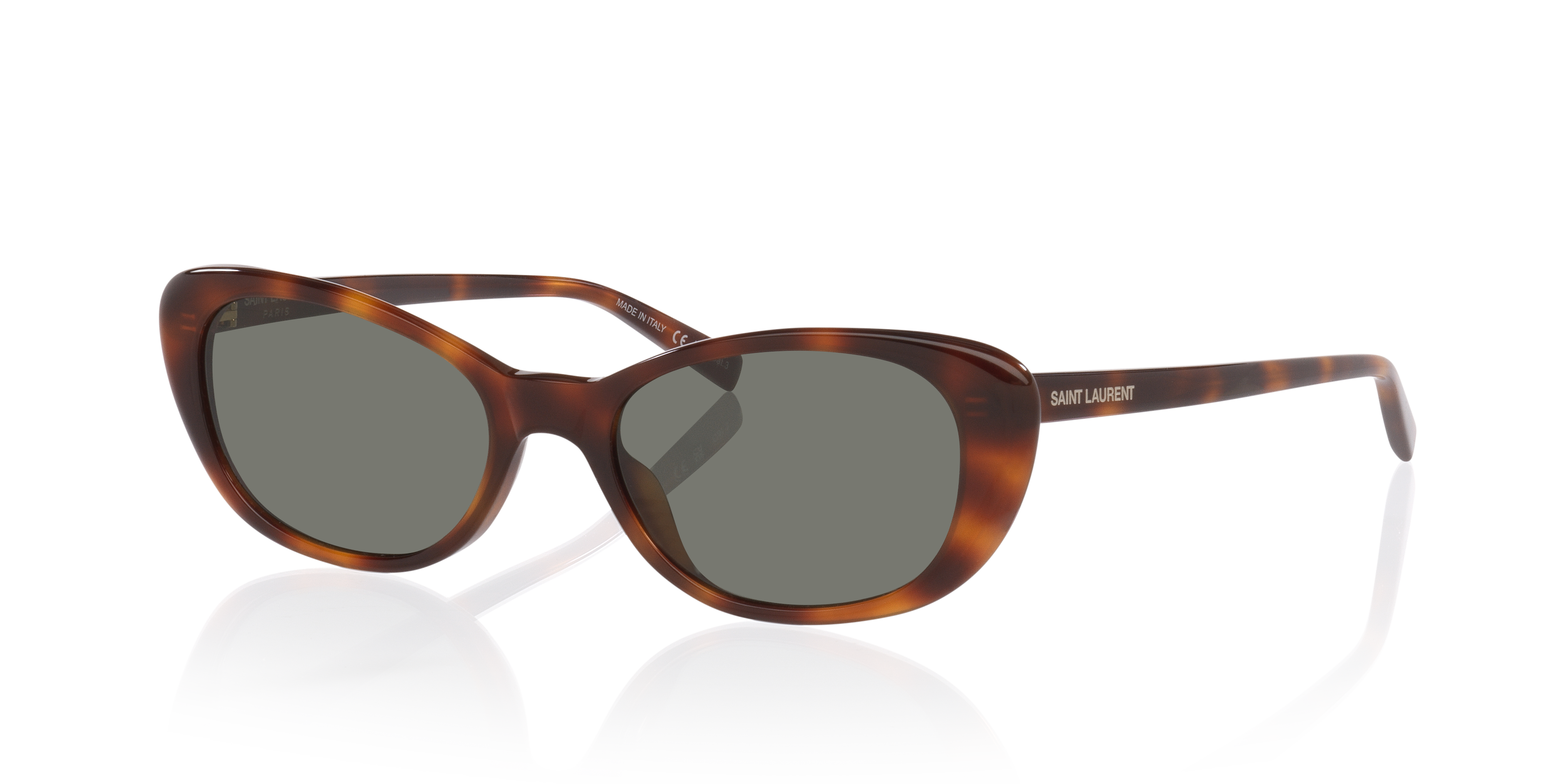 Saint Laurent SL822 XS (52 - 18) with Grey lenses and Tortoise
