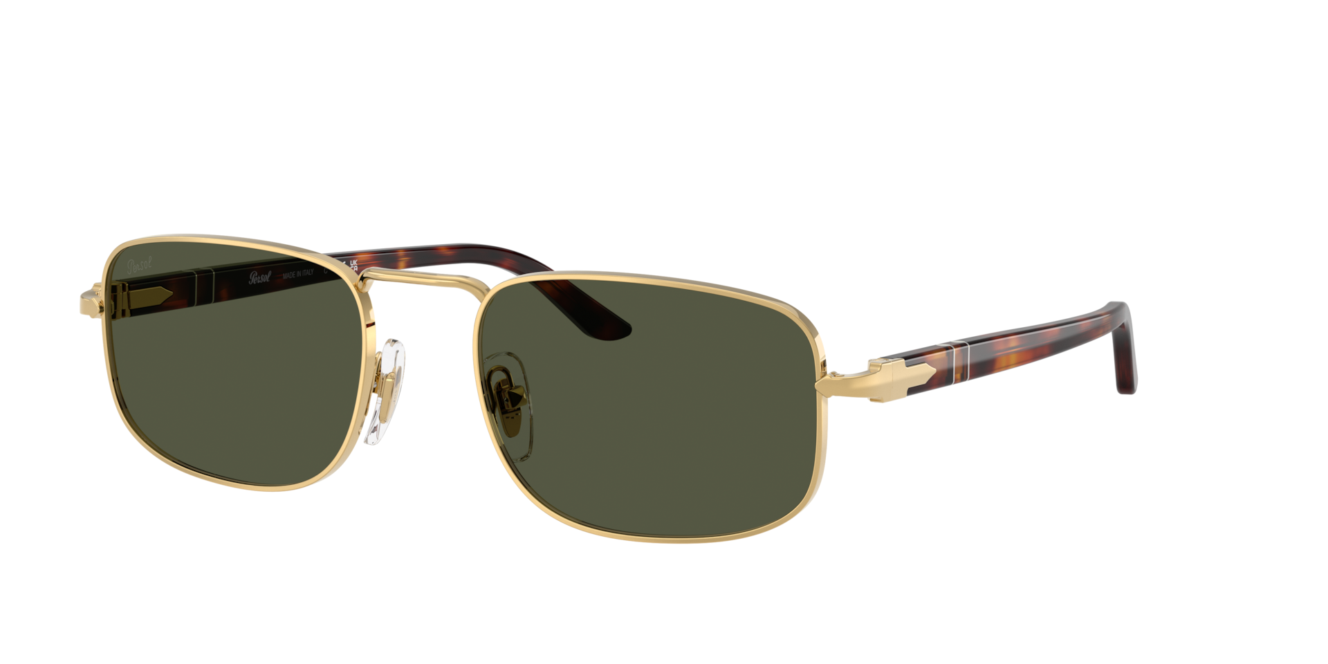 Persol Unisex Sunglass PO1027S - Couleur du Monture: Or, Couleur de Lentille: Vert