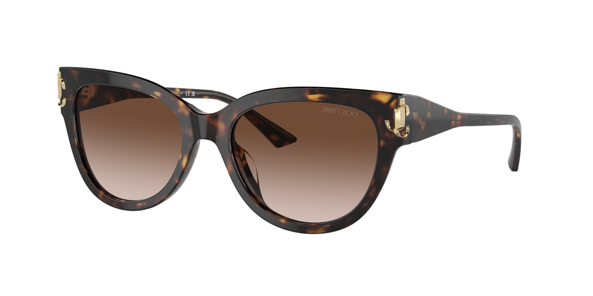 Jimmy Choo Woman Sunglass JC5018U -  Frame color: Havana, Lens color: Gradient Brown
