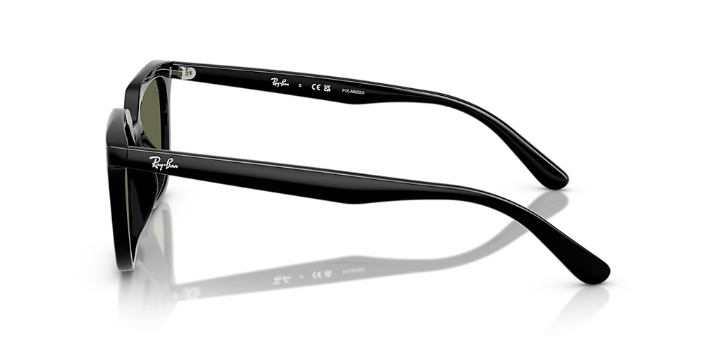 Ray-Ban RB4439D L (54 - 21) with Green lenses and Black frame