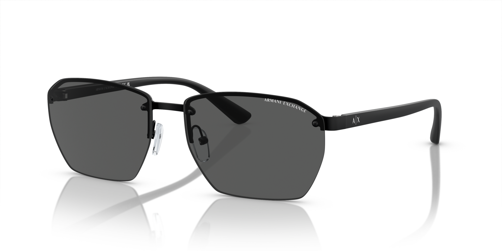 Armani Exchange AX2048S M (59 - 16) with Grey lenses and Black