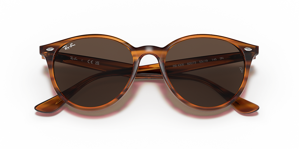 Ray-Ban RB4305 M (53 - 19) with Brown lenses and Red frame