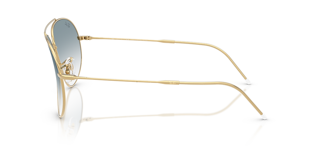 Ray-Ban Aviator Reverse L (59 - 11) with Blue lenses and Gold