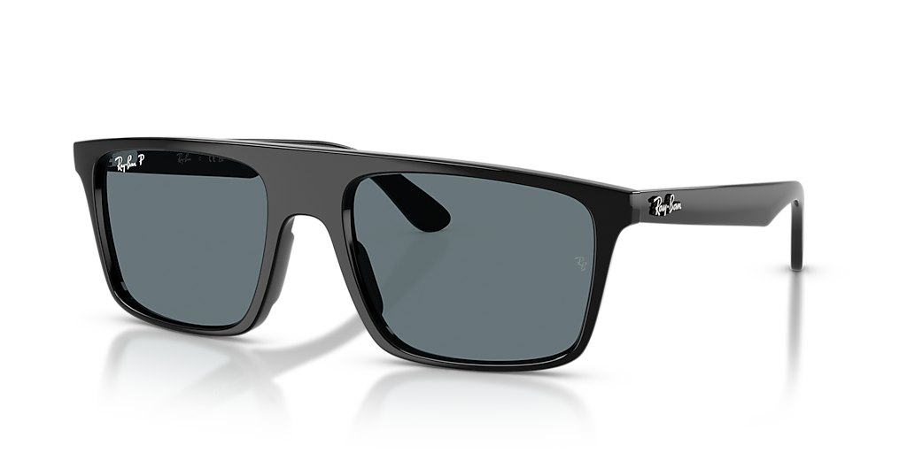 Ray-Ban RB2222 XL (57 - 20) with Blue lenses and Black frame