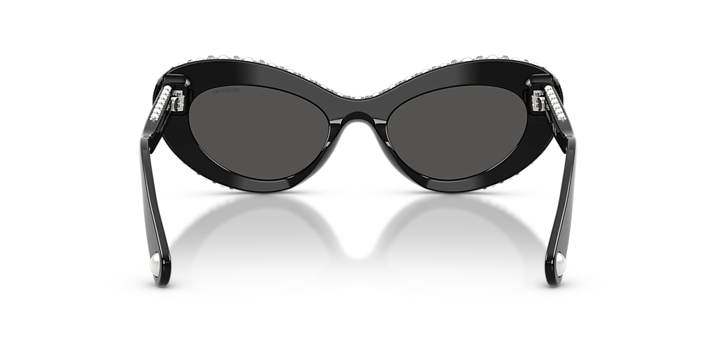 Swarovski SK6061U S (51 - 19) com Lentes Cinza e Armação Preto