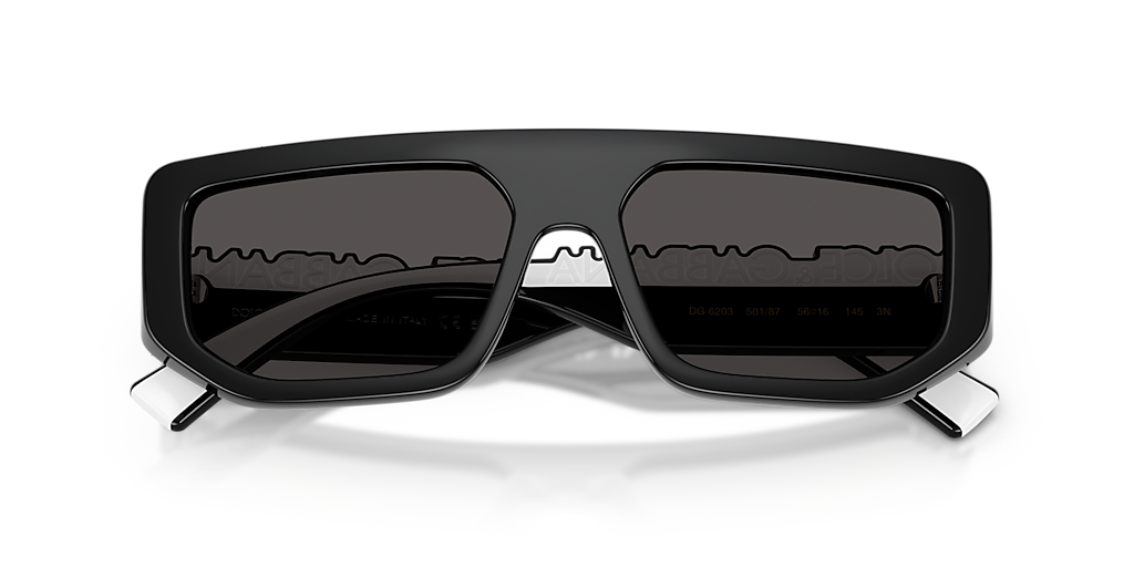 Dolce&Gabbana DG6203 M (56 - 16) with Grey lenses and Black frame