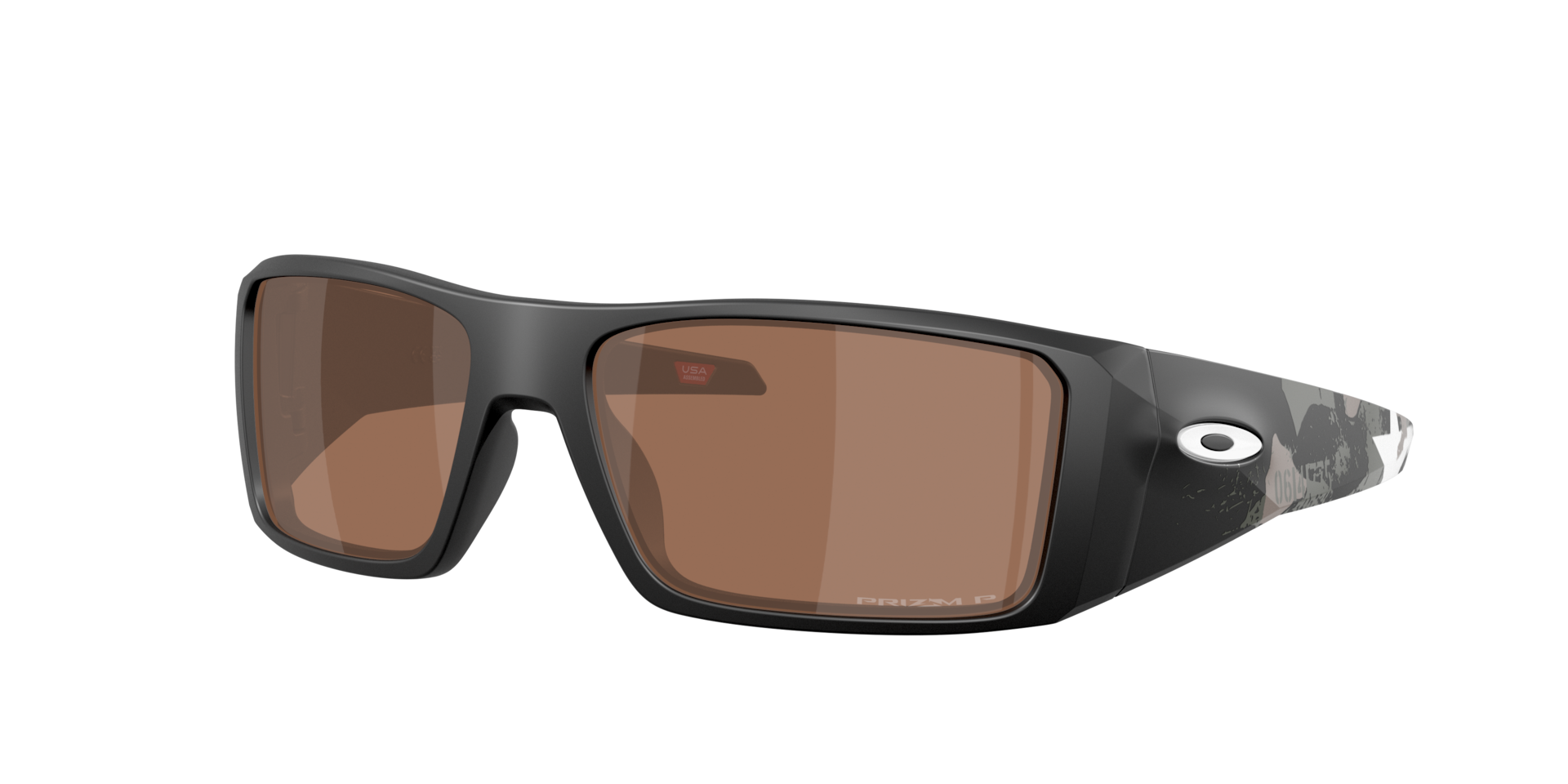Oakley Man Sunglass Standard Issue Armed Forces Heliostat -  Frame color: Matte Black, Lens color: Prizm Tungsten Polarized