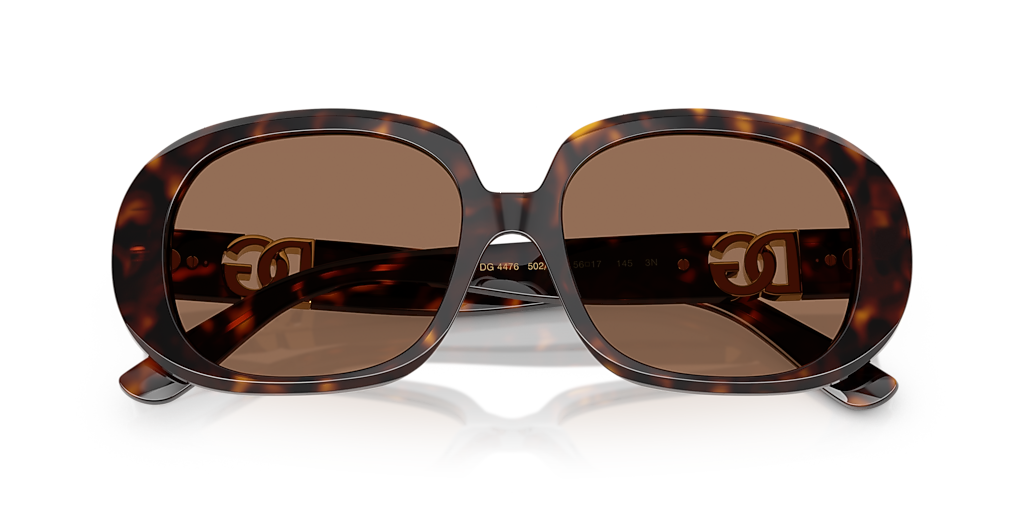 DOLCE&GABBANA ドルガバ モンクストラップ パティーヌ ブラウン10 Dolce&Gabbana DG4476 L (56 - 17) with Brown lenses and Tortoise