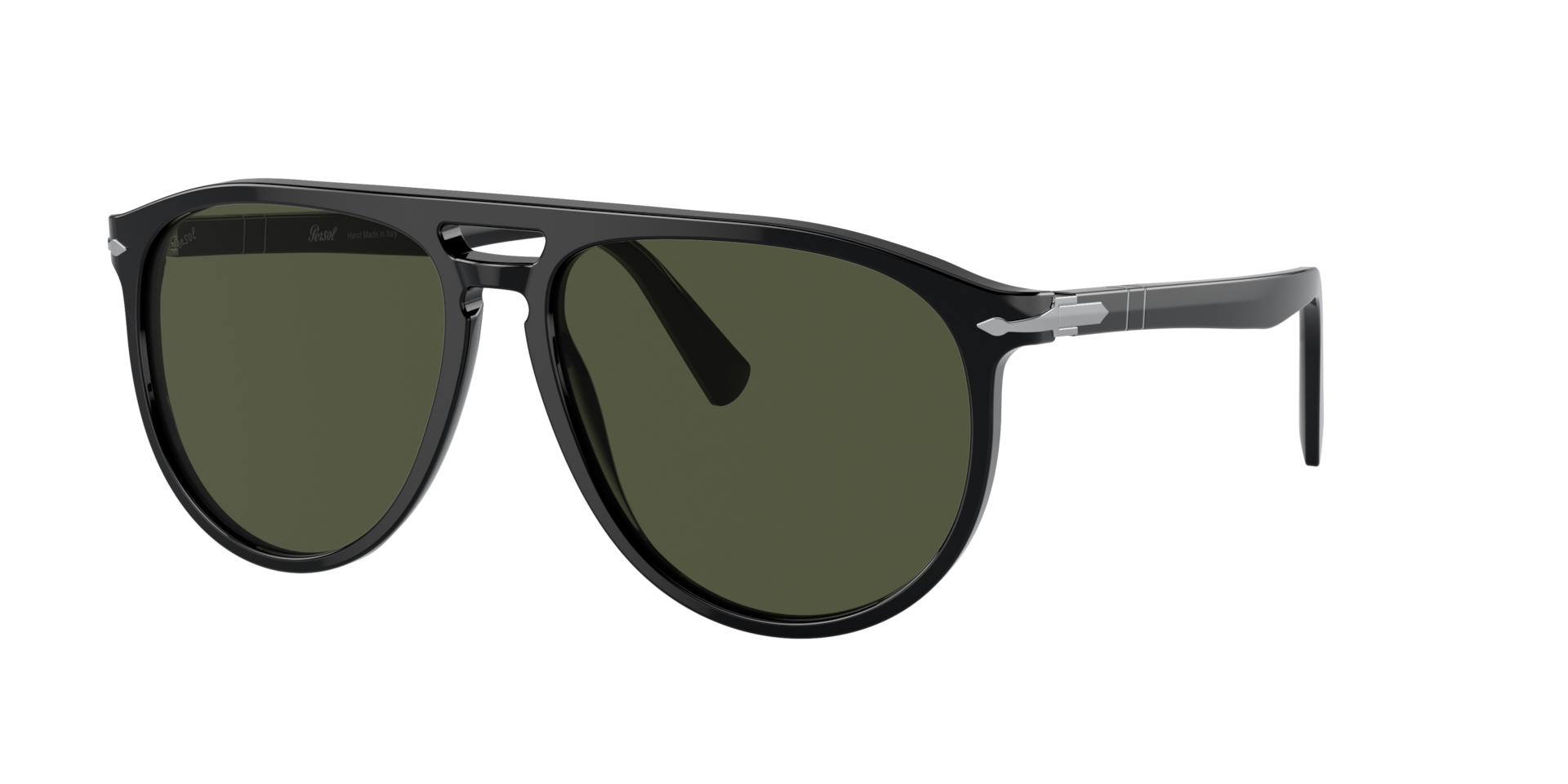 Persol Unisex Sunglass PO3311S - Couleur du Monture Noir Couleur de Lentille Vert 133 €