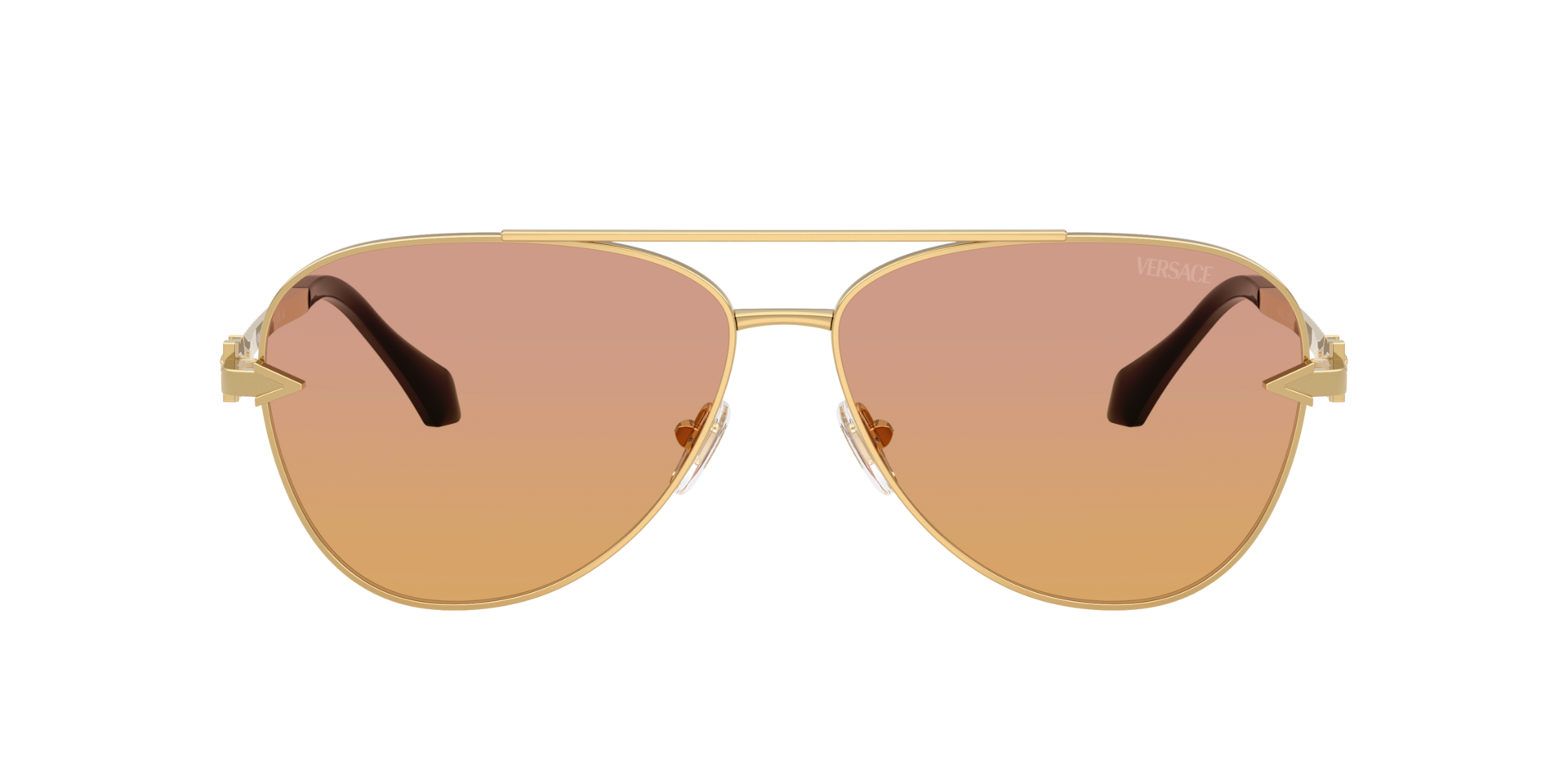 Versace VE2283 XL (61 - 13) with Orange lenses and Gold frame