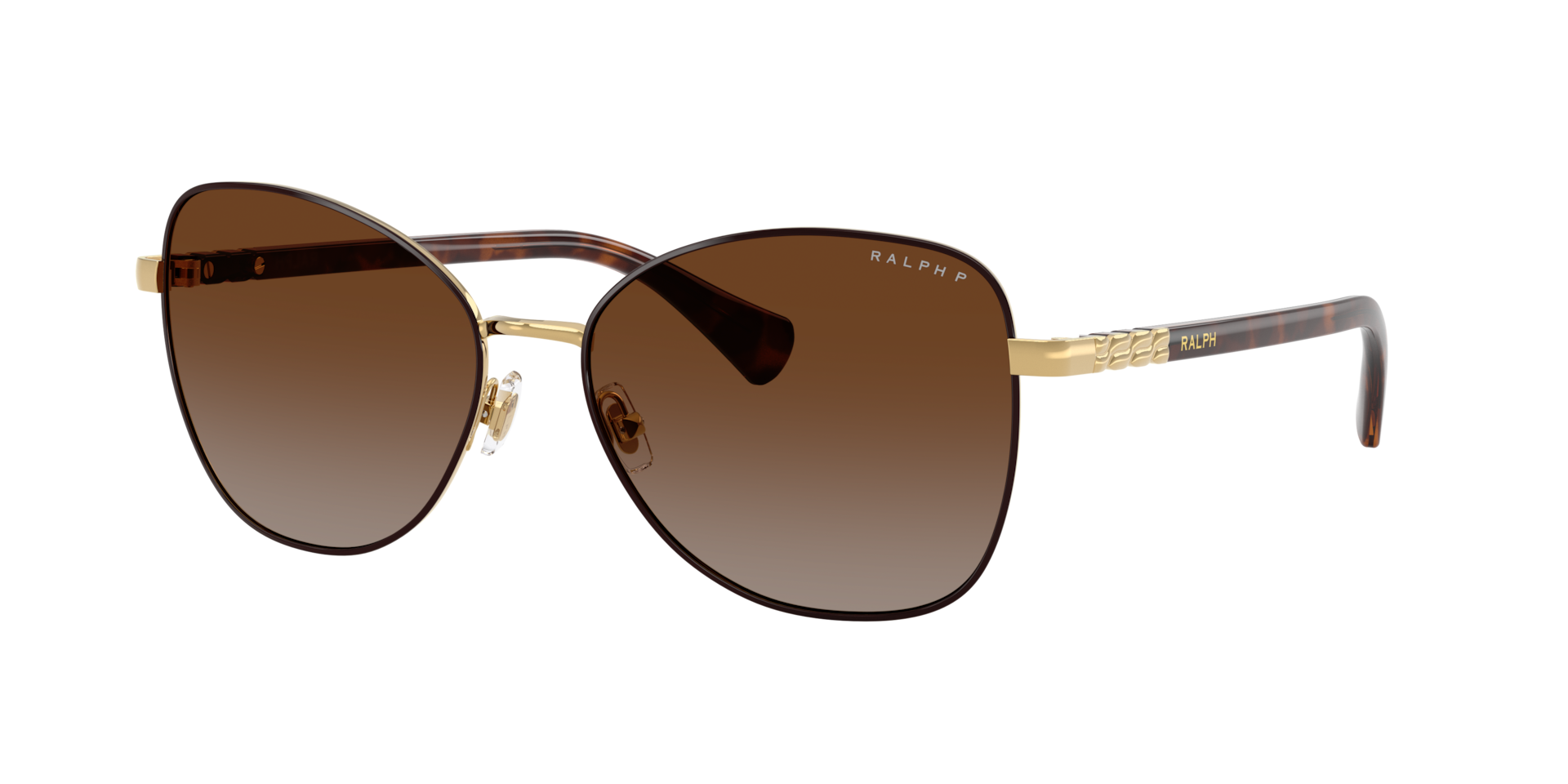 Ralph Woman Sunglass RA4147 -  Frame color: Shiny Brown, Lens color: Polarized Brown Gradient