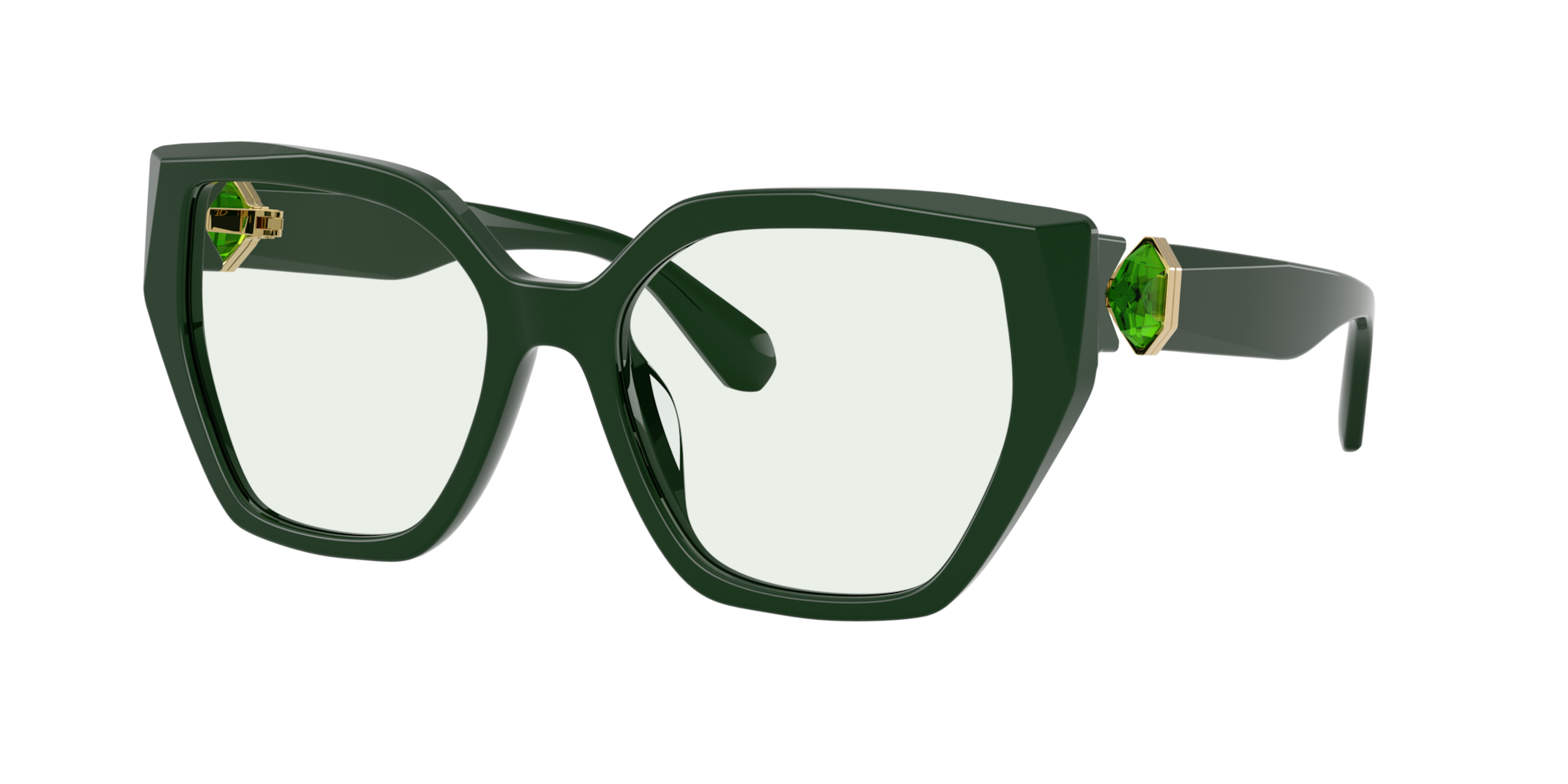 Swarovski Woman Sunglass SK6044U -  Frame color: Dark Green, Lens color: Transition Green