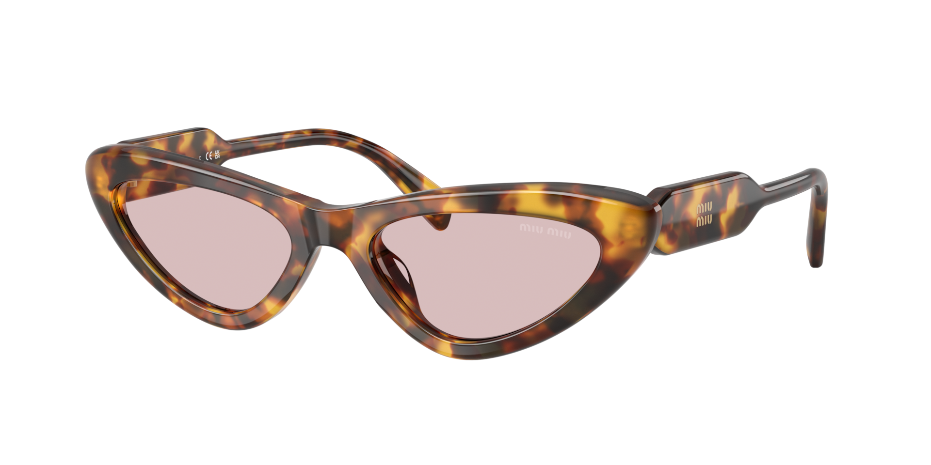 mi☆ Miu Miu MU B11SU L (55 - 19) with Pink lenses and Tortoise frame