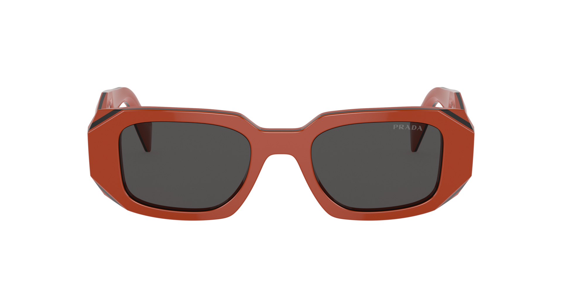 Prada PR 17WS S (49 - 20) with Grey lenses and Orange frame