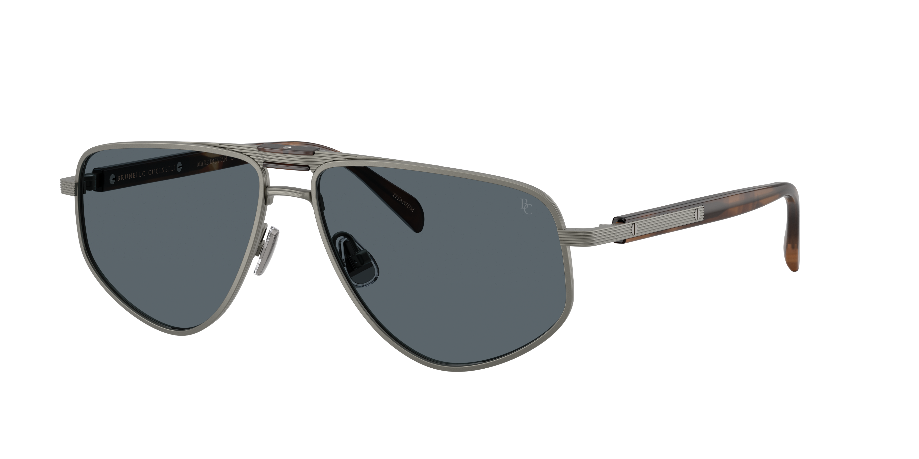 Brunello Cucinelli Man Sunglass BC2020ST Dike -  Frame color: Antracite, Lens color: Carta Da Zucchero