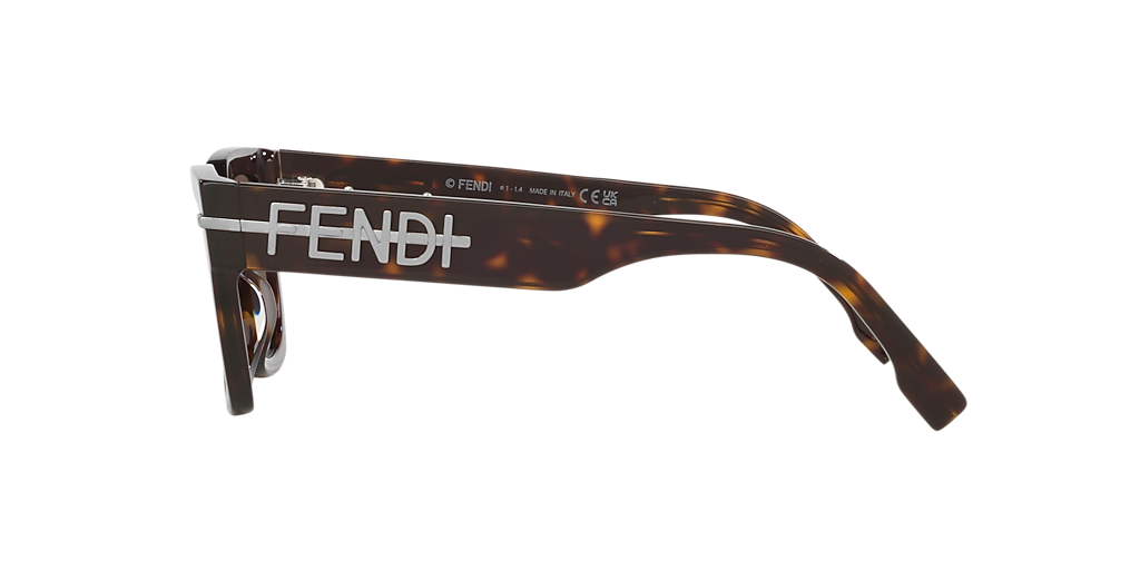 Fendi FE40078I XS (51 - 20) with Brown lenses and Tortoise frame