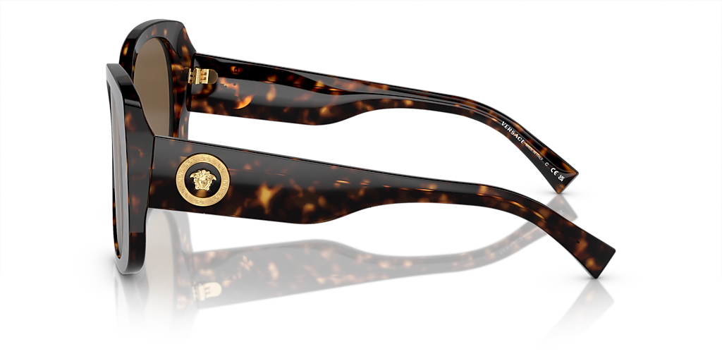 Versace VE4387 L (56 - 19) with Brown lenses and Tortoise frame