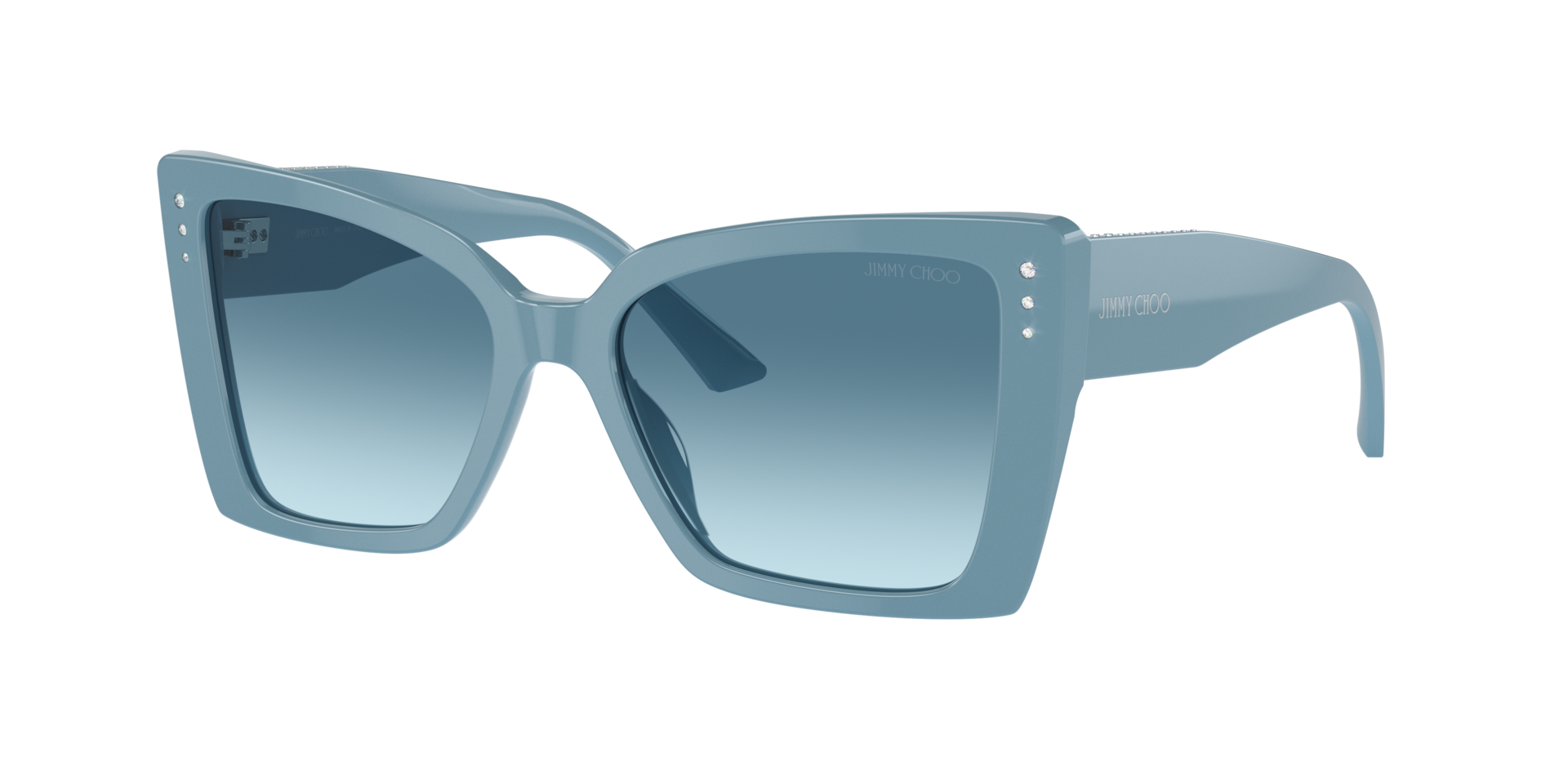 Jimmy Choo Femme Sunglass JC5001B - Couleur du Monture: Bleu, Couleur de Lentille: Bleu dégradé