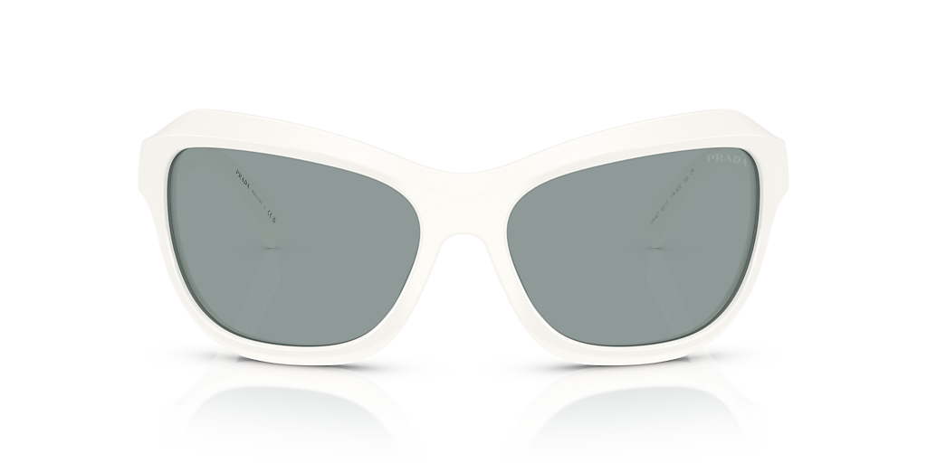 PRADA メッシュ アンダーシャツ ホワイト Prada PR A27S L (62 - 17) with Grey lenses and White frame